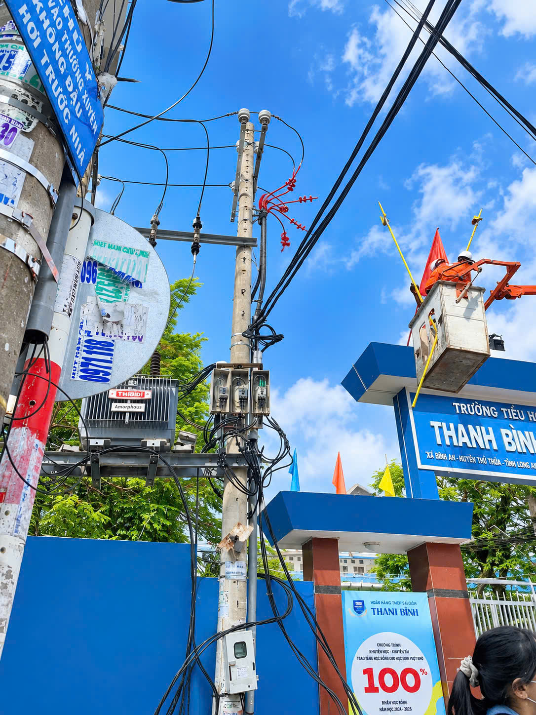 Khảo sát hệ thống điện và mặt bằng công trình trước khi thi công xây lắp điện Thiên Ân.